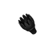 Вибратор двухсторонний универсальный Zalo Bess с насадками Black - изображение 7