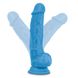 Фалоімітатор з подвійною щільністю NEO 7.5 INCH COCK W. BALLS BLUE, Блакитний