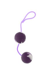 Вагінальні кульки Marbelized DUO BALLS, PURPLE, Фіолетовий - картинка 1