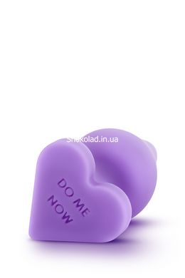 Анальна пробка PLAY WITH ME CANDY HEART DO ME PURPLE, Purple - картинка 1