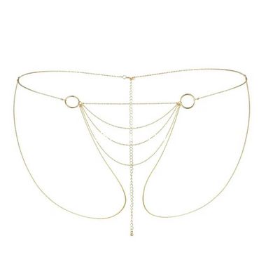 Ланцюжок-трусики Bijoux Indiscrets Magnifique Bikini Chain – Gold, прикраса для тіла - картинка 4