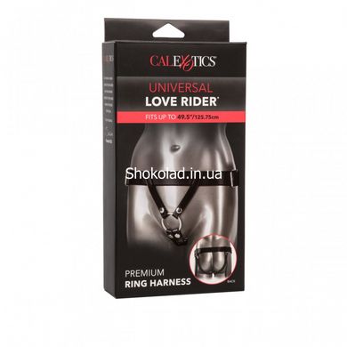 Трусики для страпона CalExotics Universal Love Rider Premium Ring Harness - Black - картинка 3