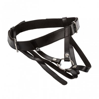 Трусики для страпону CalExotics Universal Love Rider Premium Ring Harness - Black - картинка 2