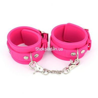 Силіконові наручники Silicone hand cuff pink - картинка 2