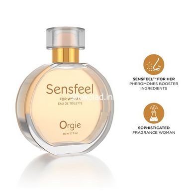 Туалетна вода жіноча Orgie SENSFEEL + афродизіак, 50 мл - картинка 3