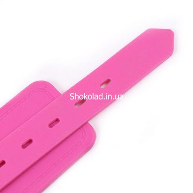 Силіконові наручники Silicone hand cuff pink - картинка 6