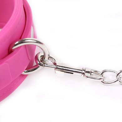 Силіконові наручники Silicone hand cuff pink - картинка 3