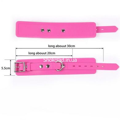 Силіконові наручники Silicone hand cuff pink - картинка 4
