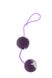 Вагінальні кульки Marbelized DUO BALLS, PURPLE, Фіолетовий - зображення 1